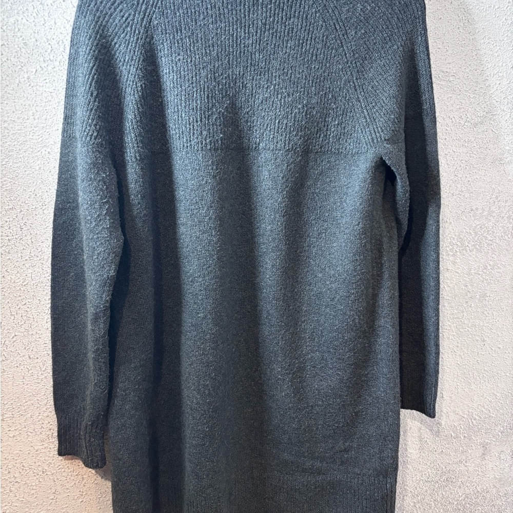 LOFT Gray Open Front Cardigan - Picture 4 of 6